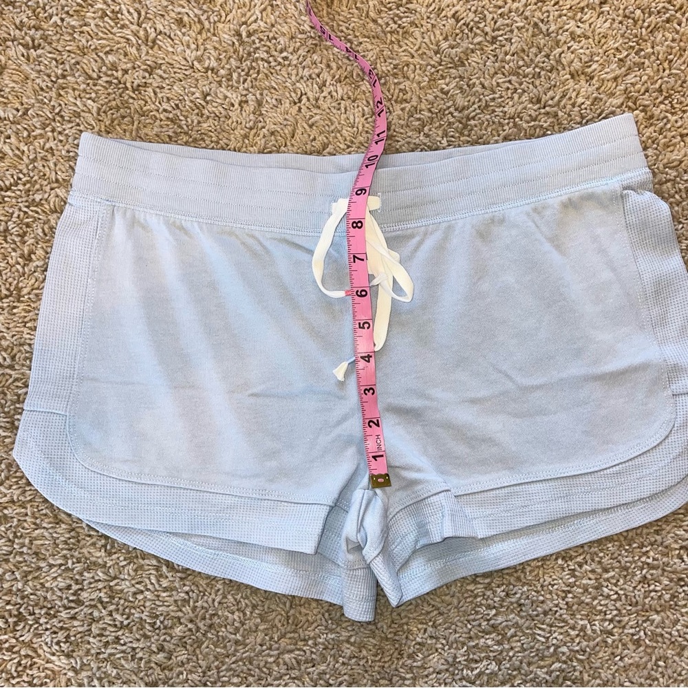 PJ Salvage Tank Short Sleep Lounge Set Thermal Waffle Light Blue Size Med Large - Picture 8 of 11